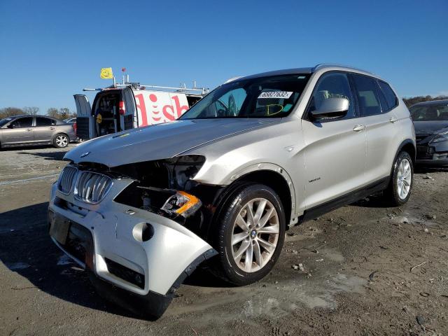 5UXWX9C56E0D19669 - 2014 BMW X3 XDRIVE2 SILVER photo 2