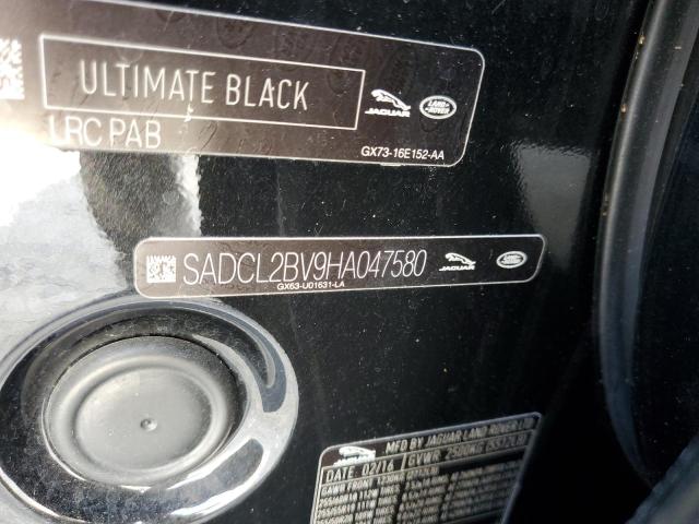 SADCL2BV9HA047580 - 2017 JAGUAR F-PACE R - BLACK photo 10