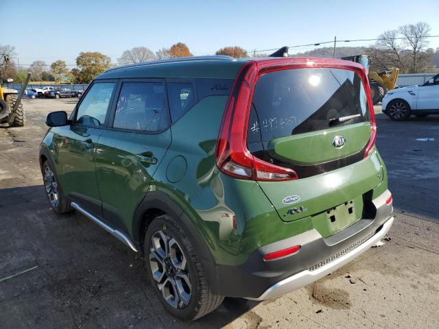 KNDJ23AU4M7138493 - 2021 KIA SOUL LX GREEN photo 3