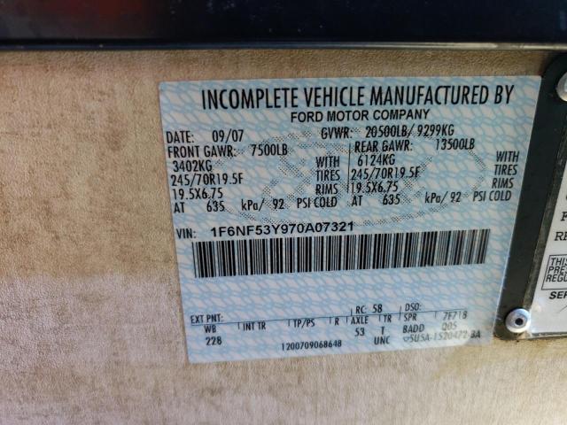 1F6NF53Y970A07321 - 2007 FORD MOTORHOME BROWN photo 10