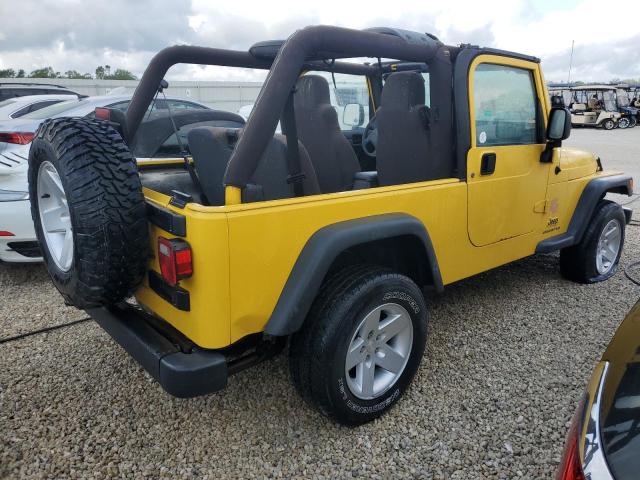 1J4FA49S74P796028 - 2004 JEEP WRANGLER / YELLOW photo 3