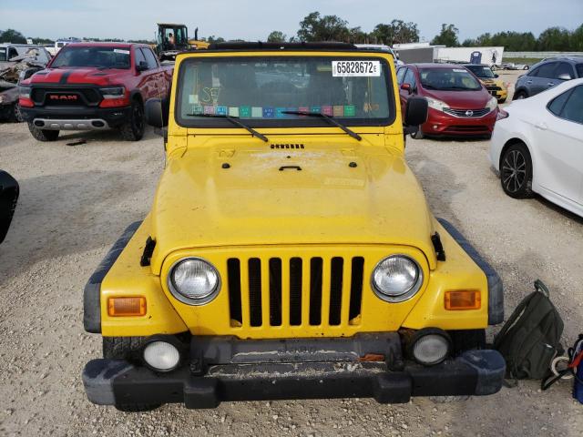 1J4FA49S74P796028 - 2004 JEEP WRANGLER / YELLOW photo 5