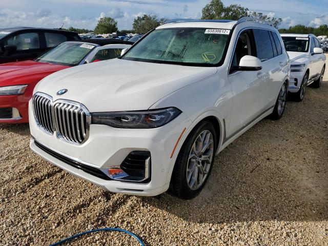 5UXCW2C50KL089180 - 2019 BMW X7 XDRIVE4 WHITE photo 2