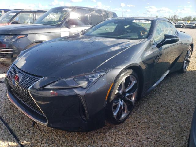 JTHHP5AY0KA006408 - 2019 LEXUS LC 500 GRAY photo 2