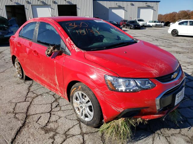 1G1JB5SH4H4121206 - 2017 CHEVROLET SONIC LS RED photo 1