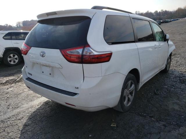 5TDKZ3DC6HS815073 - 2017 TOYOTA SIENNA LE WHITE photo 4