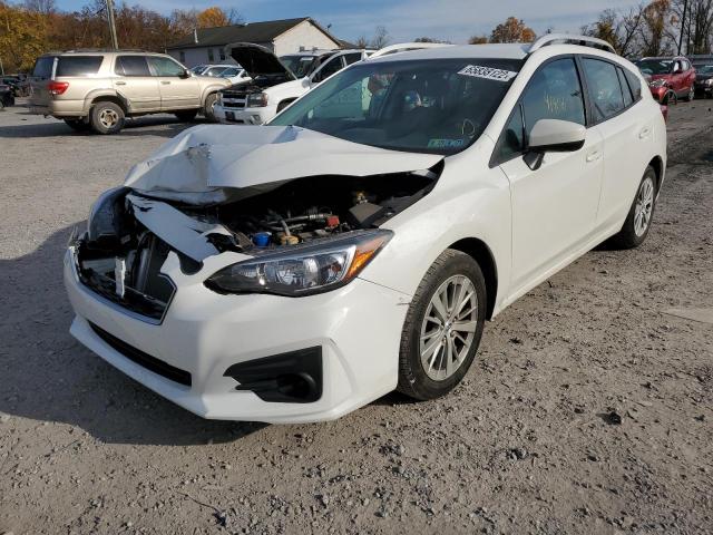 4S3GTAB68J3729800 - 2018 SUBARU IMPREZA PR WHITE photo 2