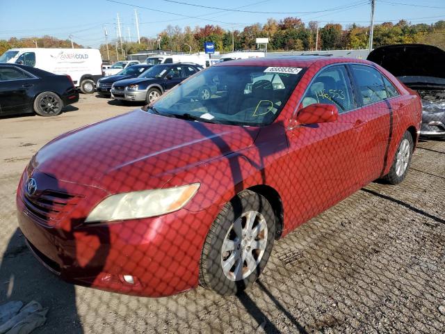 4T1BE46K07U543499 - 2007 TOYOTA CAMRY CE RED photo 2