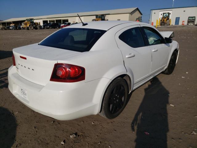 1B3BD4FB4BN572726 - 2011 DODGE AVENGER EX WHITE photo 4