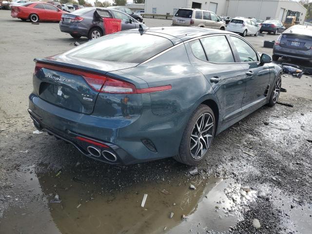 KNAE35LD7N6115933 - 2022 KIA STINGER GT BLUE photo 4