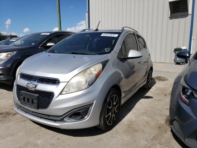 KL8CF6S92DC610778 - 2013 CHEVROLET SPARK 2LT GRAY photo 2