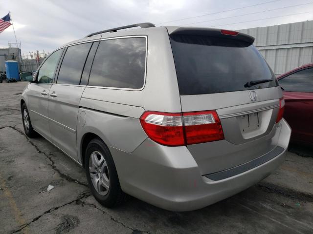 5FNRL38695B055547 - 2005 HONDA ODYSSEY EX SILVER photo 3