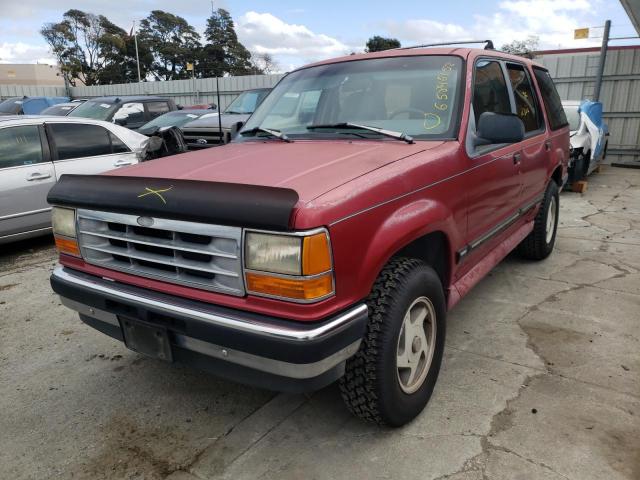 1FMDU34X5PUA51510 - 1993 FORD EXPLORER BURGUNDY photo 2