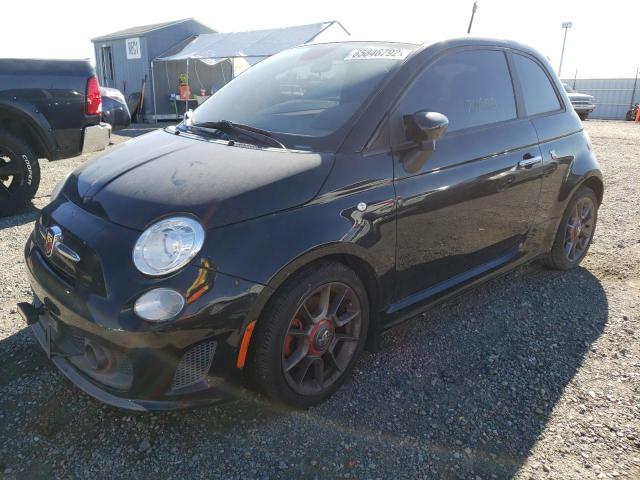 3C3CFFFH8DT738752 - 2013 FIAT 500 ABARTH BLACK photo 2