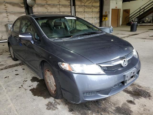 JHMFA36209S001697 - 2009 HONDA CIVIC HYBR BLUE photo 1