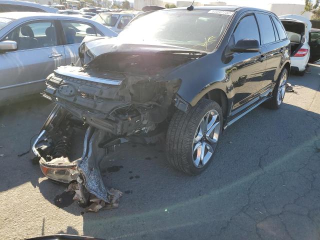 2FMDK4AK2DBA95681 - 2013 FORD EDGE SPORT BLACK photo 2