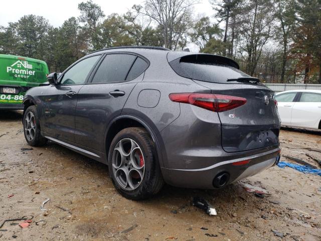 ZASPAKBN3N7D26185 - 2022 ALFA ROMEO STELVIO TI GRAY photo 2