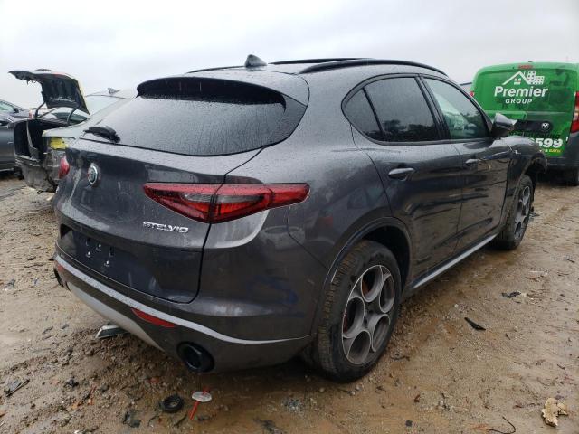 ZASPAKBN3N7D26185 - 2022 ALFA ROMEO STELVIO TI GRAY photo 3