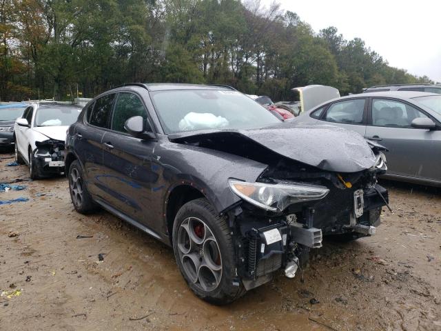 ZASPAKBN3N7D26185 - 2022 ALFA ROMEO STELVIO TI GRAY photo 4