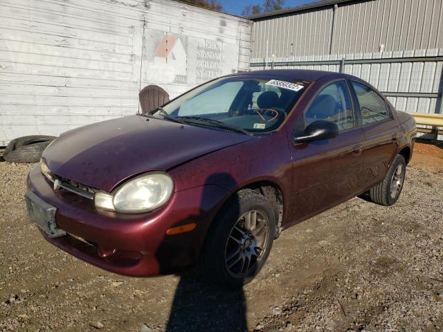 1P3ES46C9YD687931 - 2000 PLYMOUTH NEON BASE 勃艮第红 照片 2