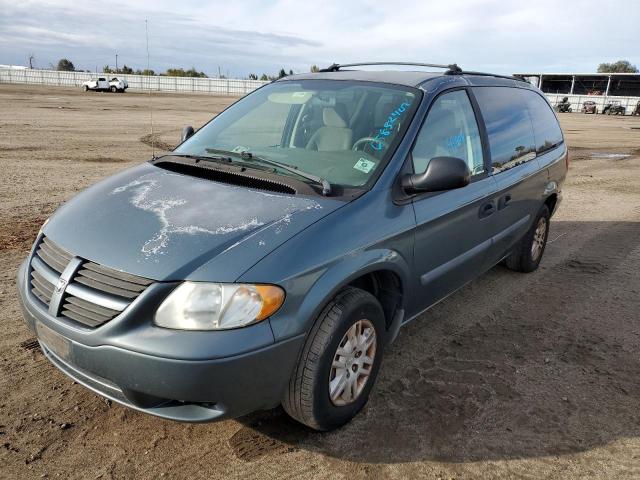 1D4GP24R45B377251 - 2005 DODGE GRAND CARA TEAL photo 2