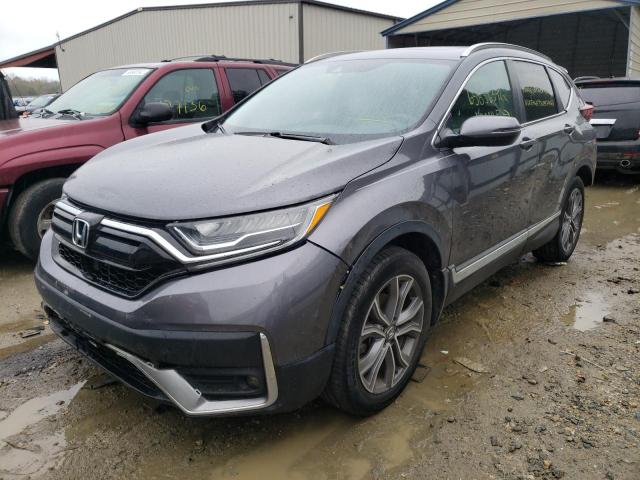 2HKRW2H98LH620266 - 2020 HONDA CR-V TOURI GRAY photo 2