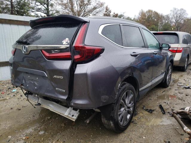 2HKRW2H98LH620266 - 2020 HONDA CR-V TOURI GRAY photo 4