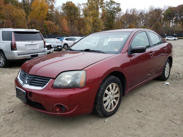 4A3AB56F07E062001 - 2007 MITSUBISHI GALANT ES BURGUNDY photo 2