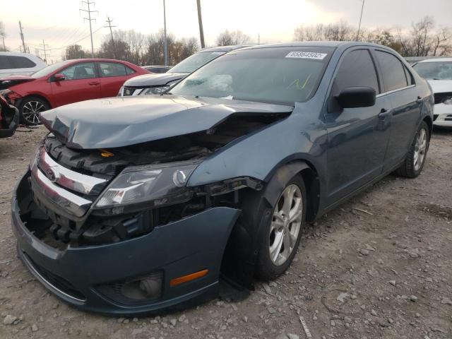 3FAHP0HA9CR312548 - 2012 FORD FUSION SE BLACK photo 2