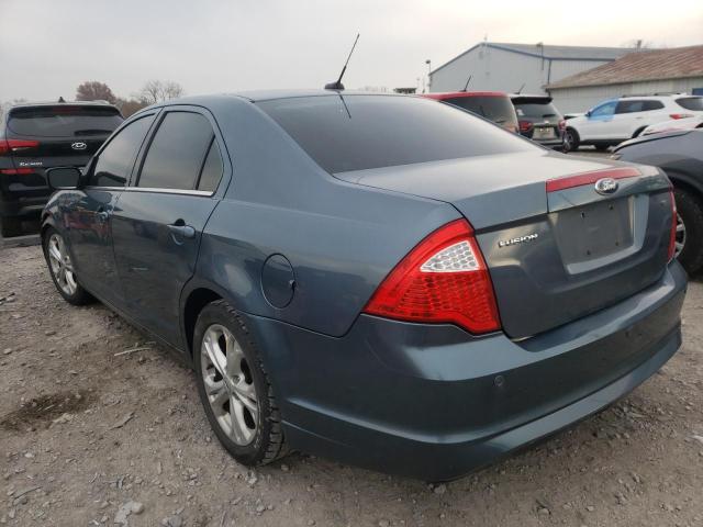 3FAHP0HA9CR312548 - 2012 FORD FUSION SE BLACK photo 3