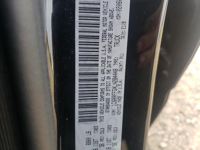 1C6RRFFGXLN284448 - 2020 RAM 1500 BIG H BLACK photo 10