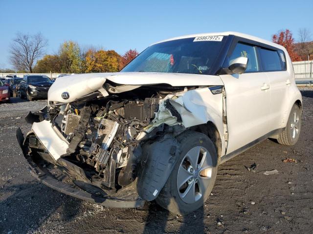 KNDJN2A24F7221182 - 2015 KIA SOUL WHITE photo 2