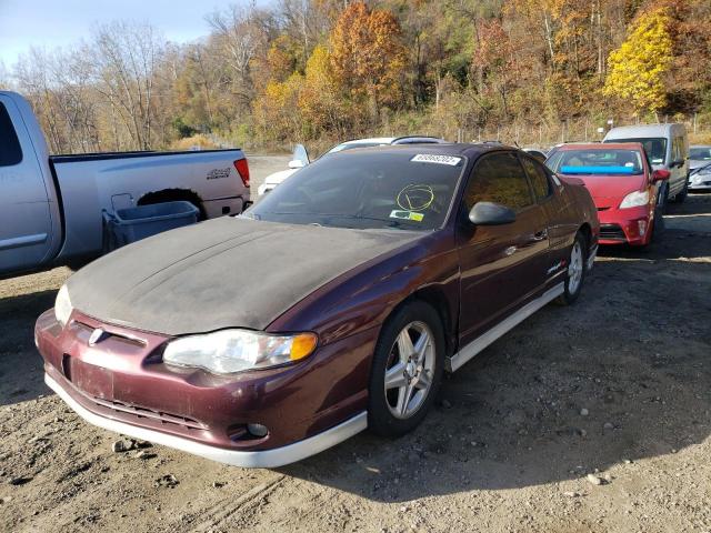 2G1WZ151449198903 - 2004 CHEVROLET MONTE CARL MAROON photo 2