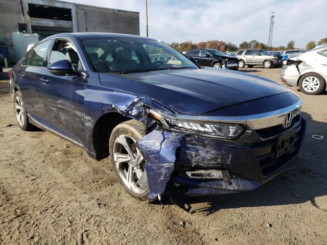 1HGCV1F54JA162265 - 2018 HONDA ACCORD EXL BLUE photo 1