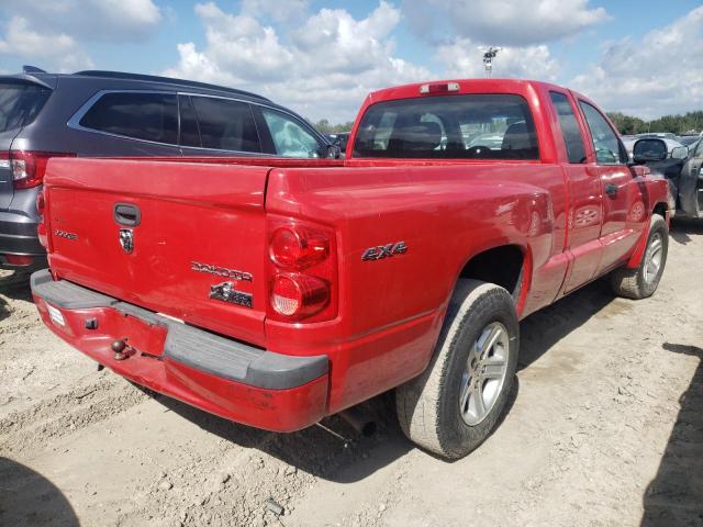 1D7RW3BK2AS225389 - 2010 DODGE DAKOTA SXT RED photo 4