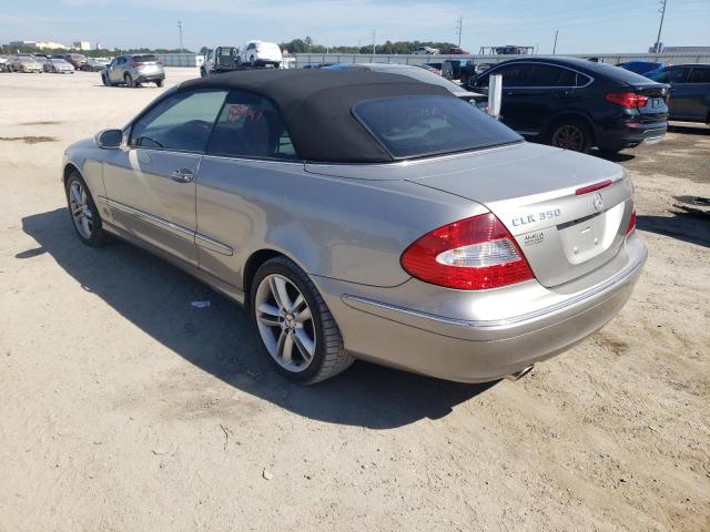 WDBTK56F57T081620 - 2007 MERCEDES-BENZ CLK 350 SILVER photo 3