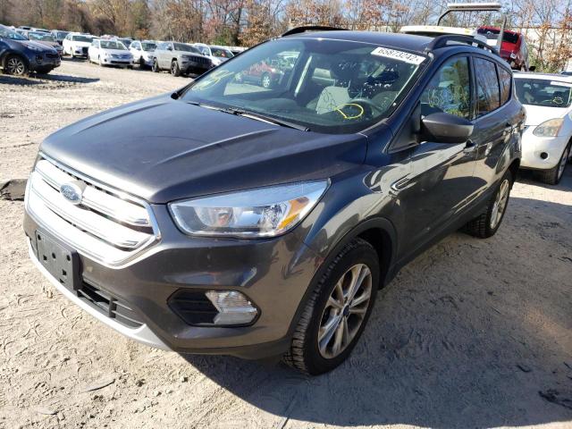 1FMCU9GD3JUC13061 - 2018 FORD ESCAPE SE GRAY photo 2