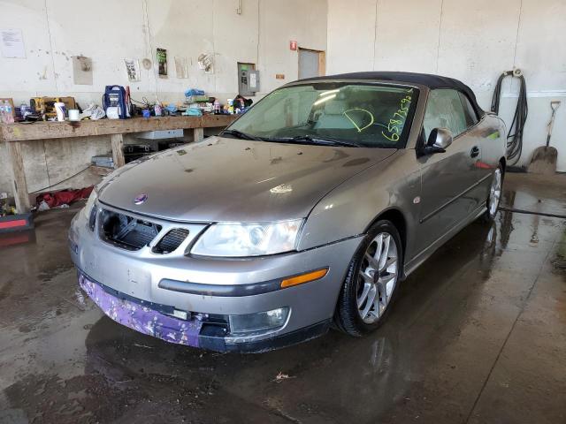 YS3FH79Y746010928 - 2004 SAAB 9-3 AERO GRAY photo 2