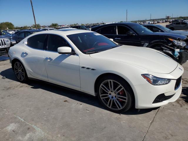 ZAM57RTA3E1104988 - 2014 MASERATI GHIBLI S WHITE photo 4