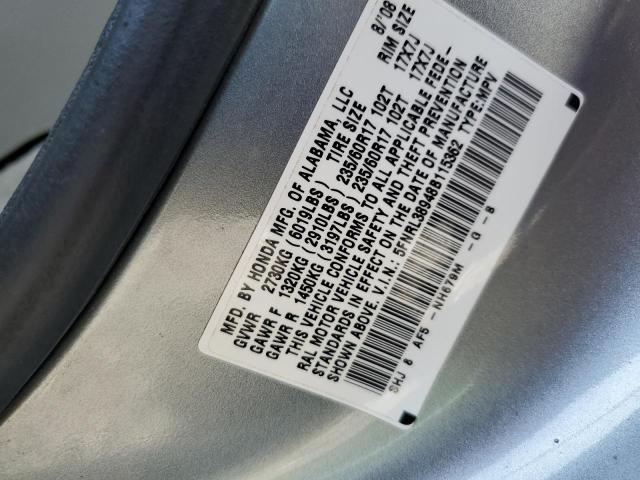 5FNRL38948B115362 - 2008 HONDA ODYSSEY TO BLUE photo 10