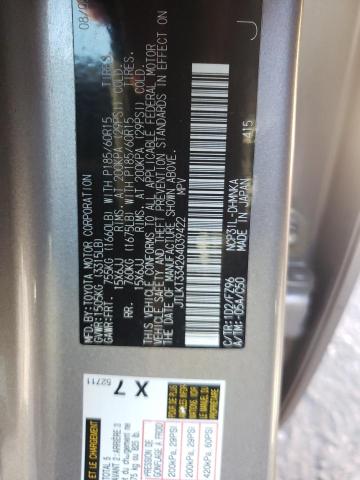 JTLKT334264039422 - 2006 TOYOTA SCION XB ნაცრისფერი ფოტო 10