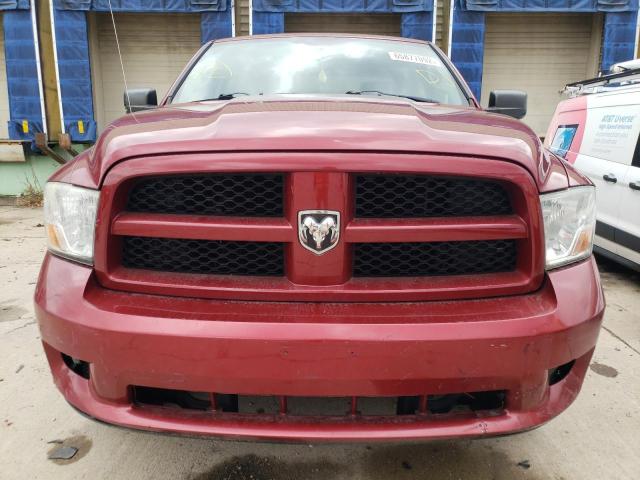 1C6RD7FT2CS242780 - 2012 DODGE RAM 1500 S MAROON photo 9