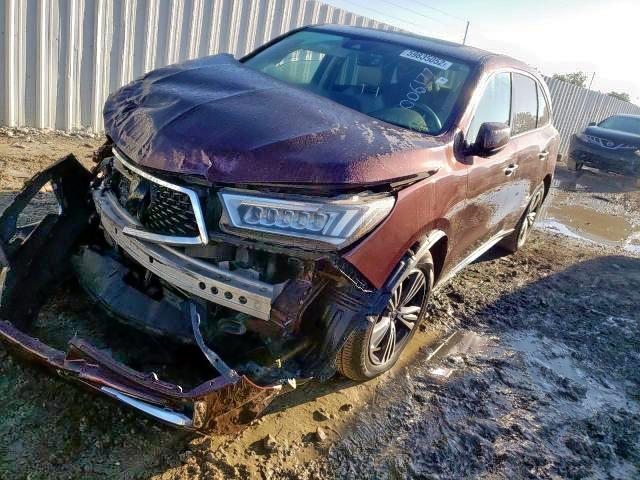 5FRYD4H30HB006177 - 2017 ACURA MDX BURGUNDY photo 2