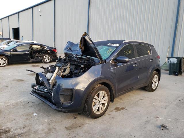 KNDPM3AC6K7603509 - 2019 KIA SPORTAGE L GRAY photo 2