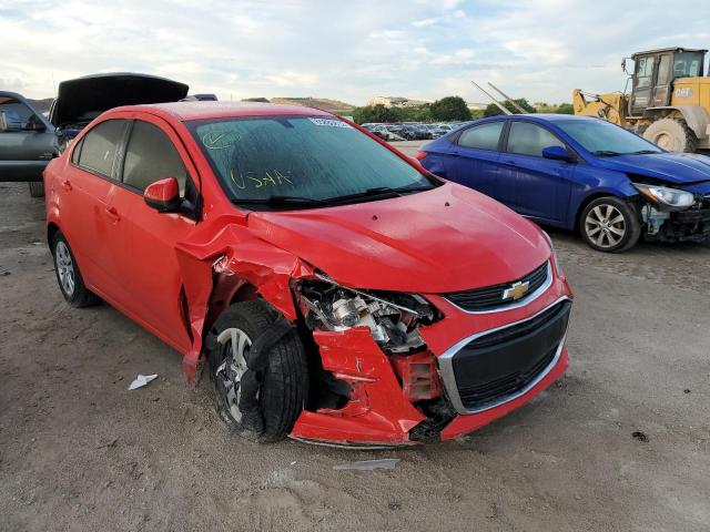 1G1JB5SH7H4154393 - 2017 CHEVROLET SONIC LS RED photo 1