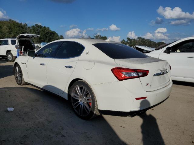 ZAM57RTA1E1122115 - 2014 MASERATI GHIBLI S WHITE photo 3