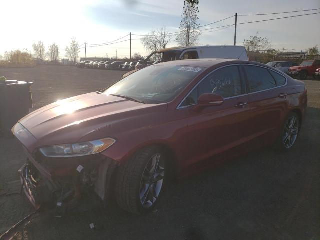 3FA6P0D96ER105377 - 2014 FORD FUSION TIT RED photo 2