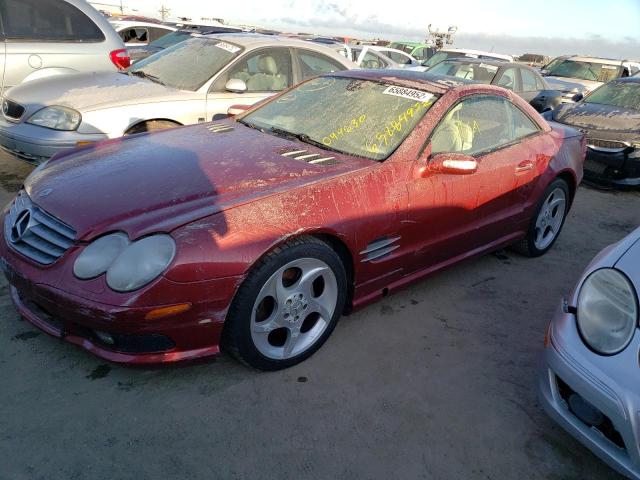 WDBSK75F45F099630 - 2005 MERCEDES-BENZ SL 500 MAROON photo 2