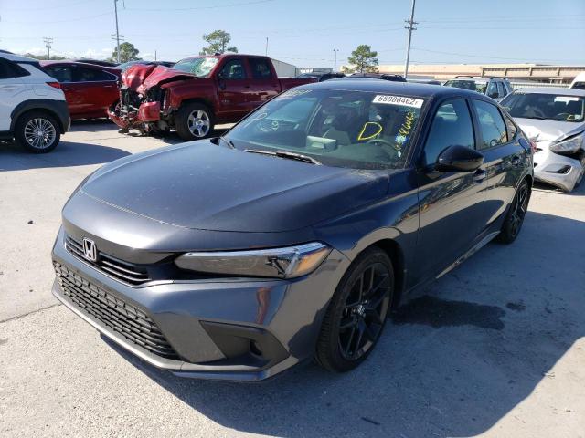 2HGFE2F55NH521679 - 2022 HONDA CIVIC SPOR CHARCOAL photo 2