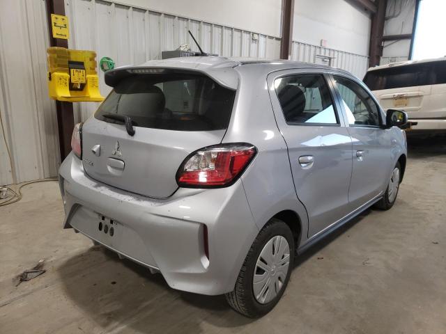 ML32AUHJ1MH007947 - 2021 MITSUBISHI MIRAGE ES SILVER photo 4